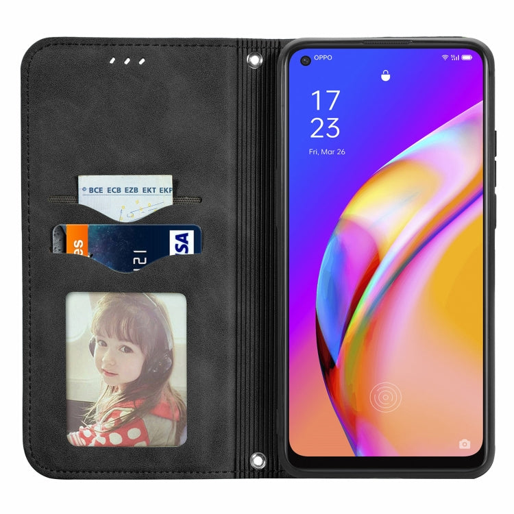 Retro Skin Feel Business Magnetic Horizontal Flip Leather Case With Holder & Card Slots & Wallet & Photo Frame, For OPPO A94 5G, For OPPO A54 5G, For OPPO Reno 5 5G, For OPPO Reno 5 5G X3 Lite, For OPPO Realme C21, For OPPO Realme GT 5G, For Meizu 18
