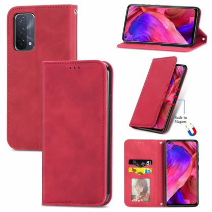 Retro Skin Feel Business Magnetic Horizontal Flip Leather Case With Holder & Card Slots & Wallet & Photo Frame, For OPPO A94 5G, For OPPO A54 5G, For OPPO Reno 5 5G, For OPPO Reno 5 5G X3 Lite, For OPPO Realme C21, For OPPO Realme GT 5G, For Meizu 18