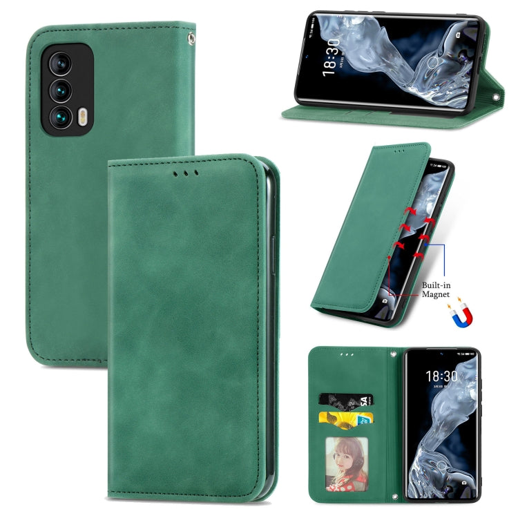 Retro Skin Feel Business Magnetic Horizontal Flip Leather Case With Holder & Card Slots & Wallet & Photo Frame, For OPPO A94 5G, For OPPO A54 5G, For OPPO Reno 5 5G, For OPPO Reno 5 5G X3 Lite, For OPPO Realme C21, For OPPO Realme GT 5G, For Meizu 18