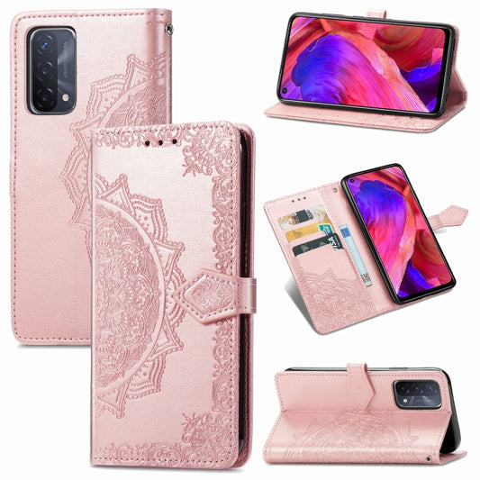 Mandala Flower Embossed Horizontal Flip Leather Case with Holder & Three Card Slots & Wallet & Lanyard, For OPPO A54 5G, For OPPO A94 5G / F19 Pro+ 5G /Reno5 Z, For OPPO Realme C21, For OPPO Realme GT 5G / Realme Q3 Pro 5G, For Alcatel 1L 2021         ...
