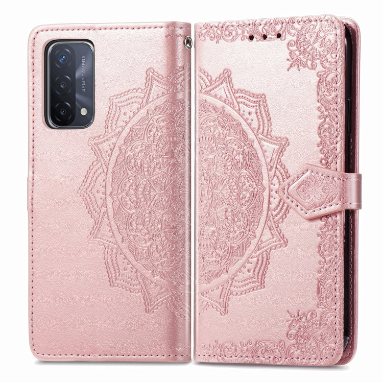 Mandala Flower Embossed Horizontal Flip Leather Case with Holder & Three Card Slots & Wallet & Lanyard, For Motorola Moto G Power 2021, For OPPO A54 5G, For OPPO A94 5G / F19 Pro+ 5G /Reno5 Z, For OPPO Realme C21, For OPPO Realme GT 5G / Realme Q3 Pro ...