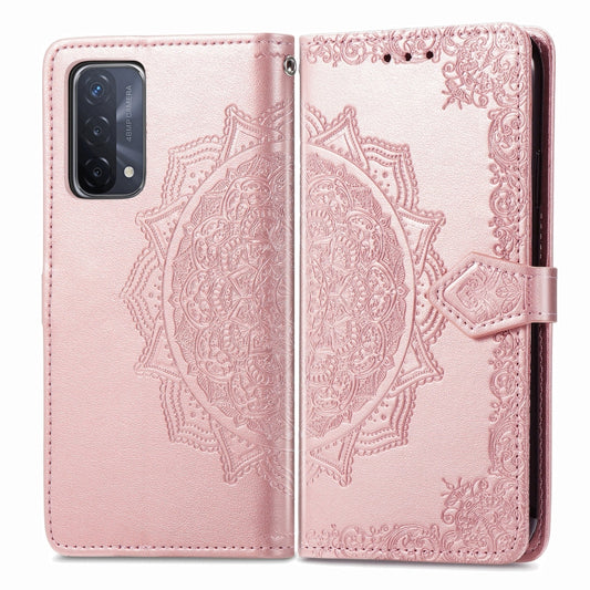 Mandala Flower Embossed Horizontal Flip Leather Case with Holder & Three Card Slots & Wallet & Lanyard, For OPPO A54 5G, For OPPO A94 5G / F19 Pro+ 5G /Reno5 Z, For OPPO Realme C21, For OPPO Realme GT 5G / Realme Q3 Pro 5G, For Alcatel 1L 2021         ...