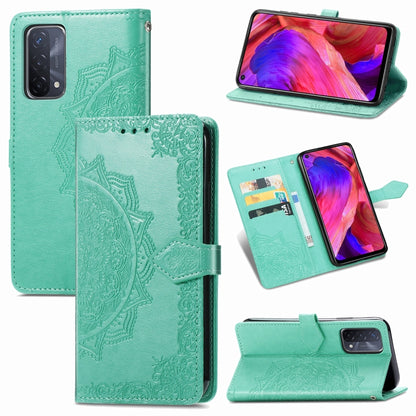 Mandala Flower Embossed Horizontal Flip Leather Case with Holder & Three Card Slots & Wallet & Lanyard, For Motorola Moto G Power 2021, For OPPO A54 5G, For OPPO A94 5G / F19 Pro+ 5G /Reno5 Z, For OPPO Realme C21, For OPPO Realme GT 5G / Realme Q3 Pro ...