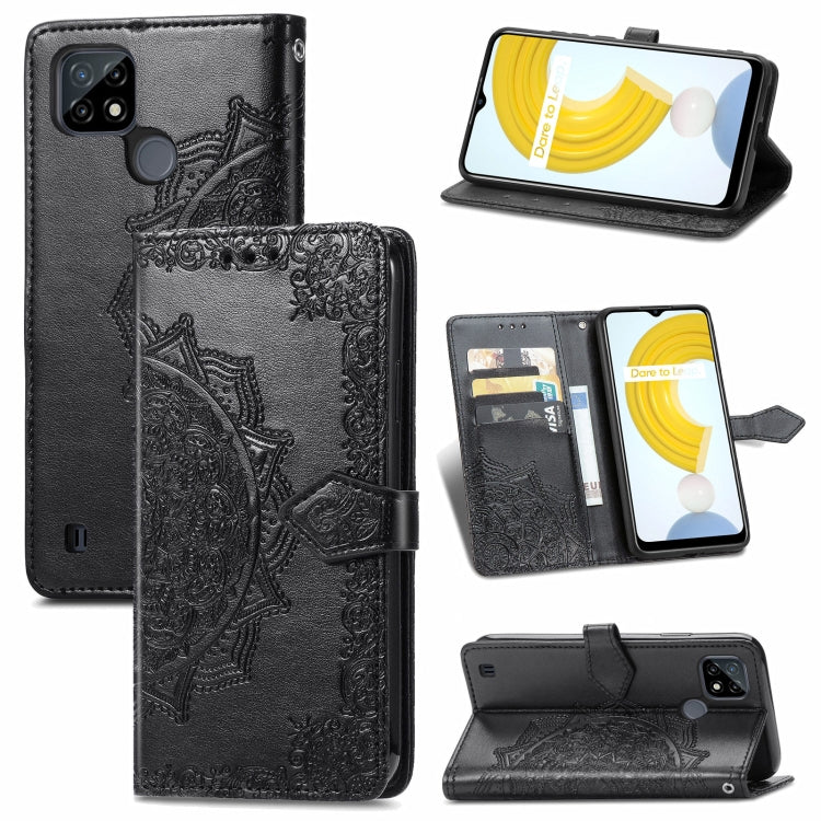 Mandala Flower Embossed Horizontal Flip Leather Case with Holder & Three Card Slots & Wallet & Lanyard, For Motorola Moto G Power 2021, For OPPO A54 5G, For OPPO A94 5G / F19 Pro+ 5G /Reno5 Z, For OPPO Realme C21, For OPPO Realme GT 5G / Realme Q3 Pro ...
