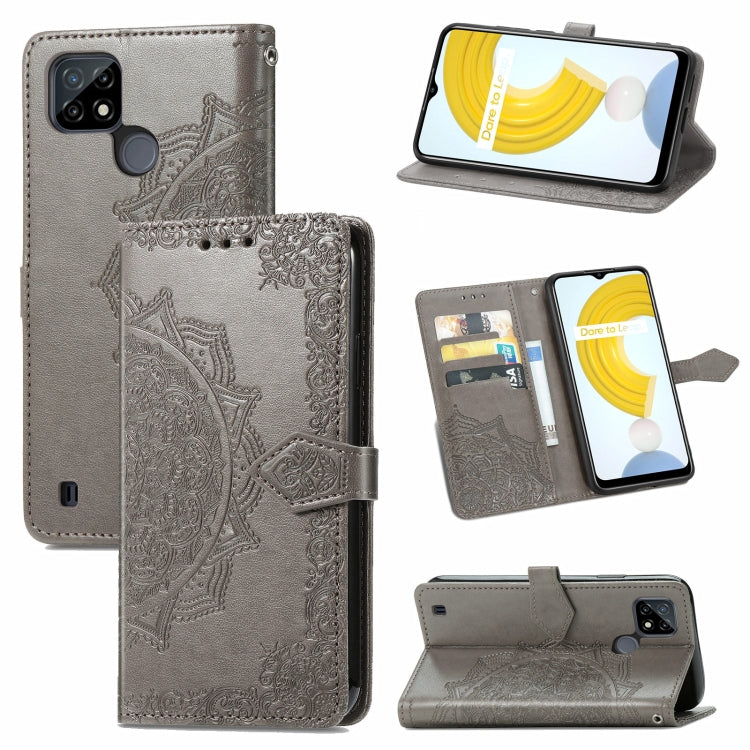 Mandala Flower Embossed Horizontal Flip Leather Case with Holder & Three Card Slots & Wallet & Lanyard, For Motorola Moto G Power 2021, For OPPO A54 5G, For OPPO A94 5G / F19 Pro+ 5G /Reno5 Z, For OPPO Realme C21, For OPPO Realme GT 5G / Realme Q3 Pro ...