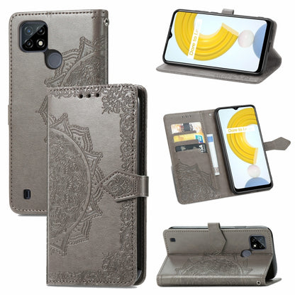 Mandala Flower Embossed Horizontal Flip Leather Case with Holder & Three Card Slots & Wallet & Lanyard, For Motorola Moto G Power 2021, For OPPO A54 5G, For OPPO A94 5G / F19 Pro+ 5G /Reno5 Z, For OPPO Realme C21, For OPPO Realme GT 5G / Realme Q3 Pro ...