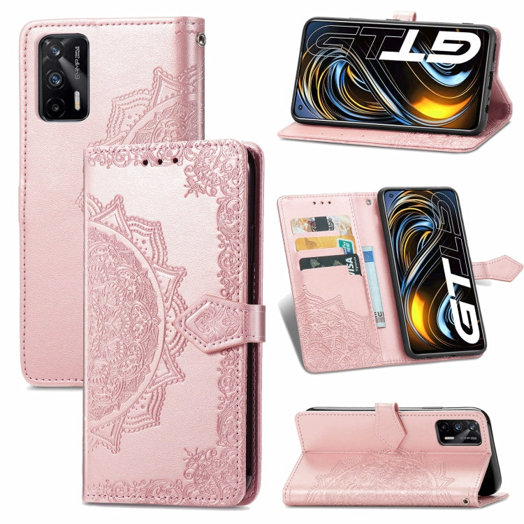 Mandala Flower Embossed Horizontal Flip Leather Case with Holder & Three Card Slots & Wallet & Lanyard, For Motorola Moto G Power 2021, For OPPO A54 5G, For OPPO A94 5G / F19 Pro+ 5G /Reno5 Z, For OPPO Realme C21, For OPPO Realme GT 5G / Realme Q3 Pro ...