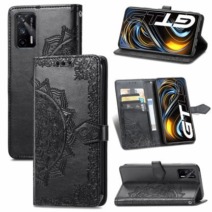 Mandala Flower Embossed Horizontal Flip Leather Case with Holder & Three Card Slots & Wallet & Lanyard, For Motorola Moto G Power 2021, For OPPO A54 5G, For OPPO A94 5G / F19 Pro+ 5G /Reno5 Z, For OPPO Realme C21, For OPPO Realme GT 5G / Realme Q3 Pro ...