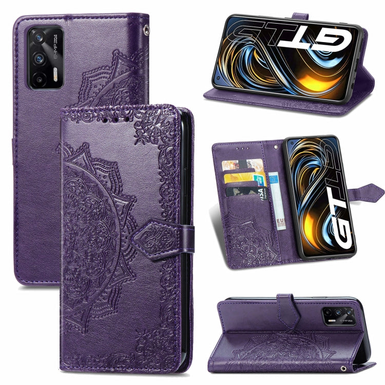 Mandala Flower Embossed Horizontal Flip Leather Case with Holder & Three Card Slots & Wallet & Lanyard, For Motorola Moto G Power 2021, For OPPO A54 5G, For OPPO A94 5G / F19 Pro+ 5G /Reno5 Z, For OPPO Realme C21, For OPPO Realme GT 5G / Realme Q3 Pro ...