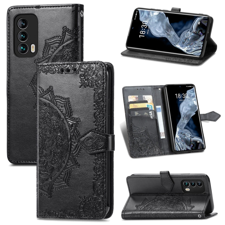 Mandala Flower Embossed Horizontal Flip Leather Case with Holder & Three Card Slots & Wallet & Lanyard, For Motorola Moto G Power 2021, For OPPO A54 5G, For OPPO A94 5G / F19 Pro+ 5G /Reno5 Z, For OPPO Realme C21, For OPPO Realme GT 5G / Realme Q3 Pro ...