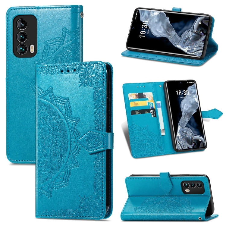 Mandala Flower Embossed Horizontal Flip Leather Case with Holder & Three Card Slots & Wallet & Lanyard, For Motorola Moto G Power 2021, For OPPO A54 5G, For OPPO A94 5G / F19 Pro+ 5G /Reno5 Z, For OPPO Realme C21, For OPPO Realme GT 5G / Realme Q3 Pro ...