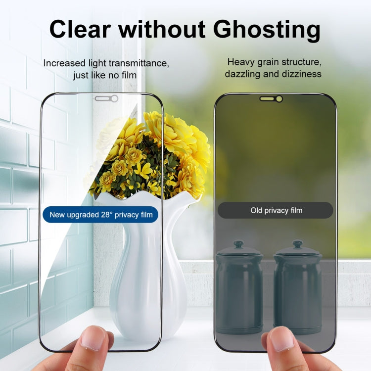 ENKAY Hat-Prince Full Coverage 28 Degree Privacy Screen Protector Anti-spy Tempered Glass Film, For iPhone 12 / 12 Pro, For iPhone 12 mini, For iPhone 12 Pro Max, For iPhone 11 Pro / XS / X, For iPhone 11 / XR, For iPhone 11 Pro Max