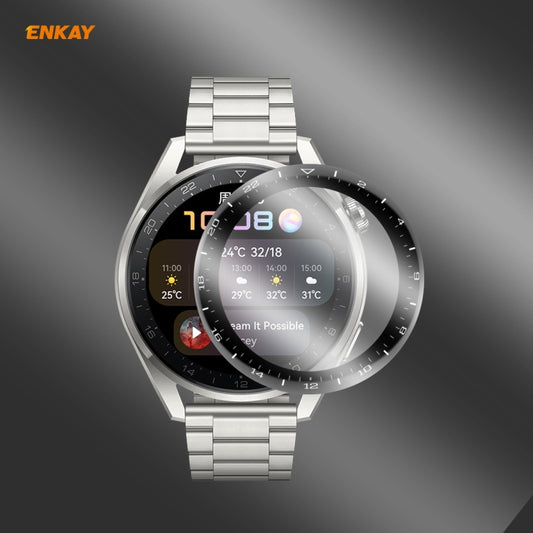 Pour Huawei WATCH 3 Pro 48mm Film de protection d'écran ENKAY Hat-Prince 3D Full Coverage Soft PC Edge + PMMA HD, 1 PC, 2 PCS, 5 PCS, 10 PCS