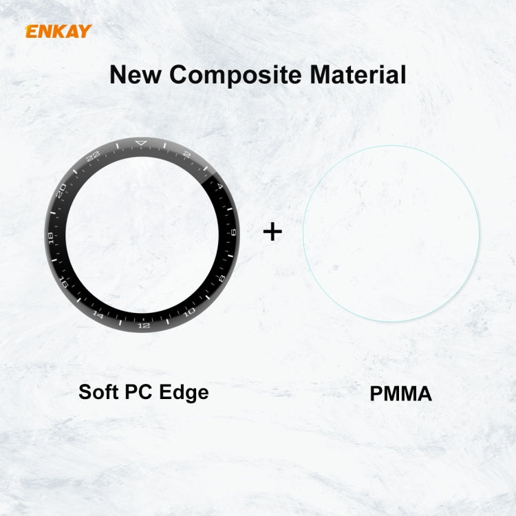 For Huawei WATCH 3 Pro 48mm ENKAY Hat-Prince 3D Full Coverage Soft PC Edge + PMMA HD Screen Protector Film, 1 PC, 2 PCS, 5 PCS, 10 PCS