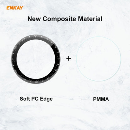 For Huawei WATCH 3 Pro 48mm ENKAY Hat-Prince 3D Full Coverage Soft PC Edge + PMMA HD Screen Protector Film, 1 PC, 2 PCS, 5 PCS, 10 PCS