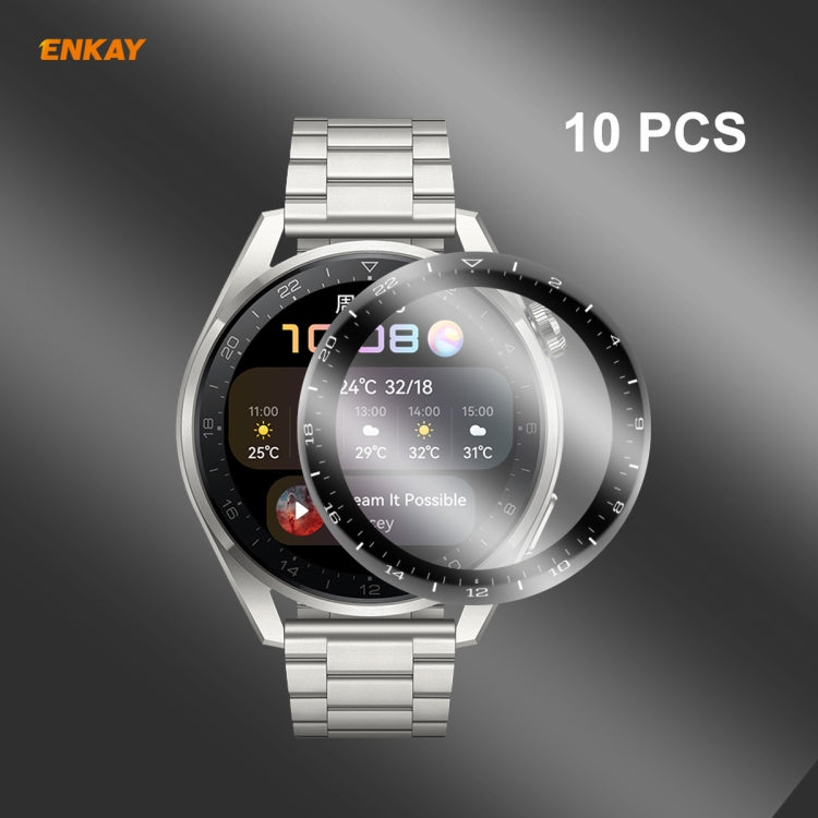 For Huawei WATCH 3 Pro 48mm ENKAY Hat-Prince 3D Full Coverage Soft PC Edge + PMMA HD Screen Protector Film, 1 PC, 2 PCS, 5 PCS, 10 PCS