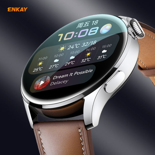 Pour Huawei WATCH 3 46mm ENKAY Hat-Prince 3D Full Coverage Soft PC Edge + Film de protection d'écran HD PMMA, Pour Huawei WATCH 3 46mm (1 PC), Pour Huawei WATCH 3 46mm (2 PCS), Pour Huawei WATCH 3 46mm (5 PCS), Pour Huawei WATCH 3 46mm (10 PCS)