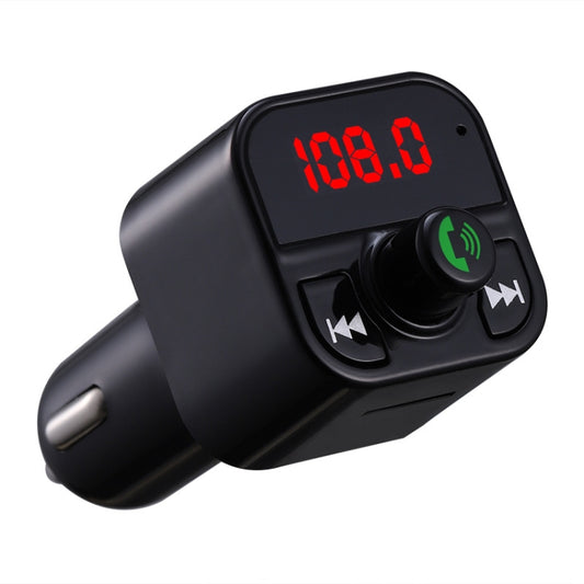 Kit de voiture mains libres X5 Émetteur FM Récepteur audio sans fil Lecteur MP3 de voiture Double chargeur rapide USB, X5