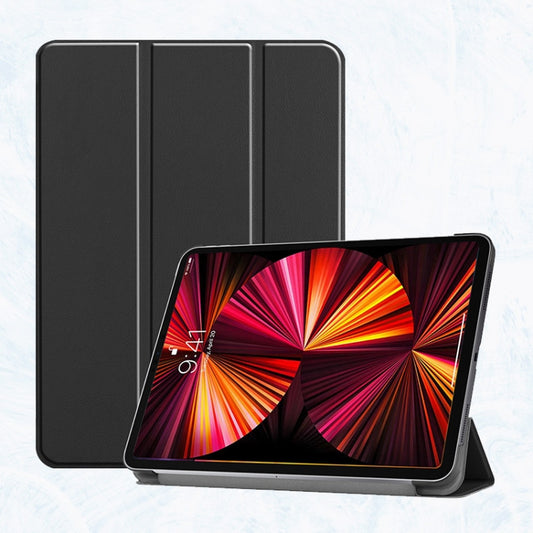 ENKAY Housse de protection antichoc en cuir PU à texture Custer à trois volets avec support et fonction veille/réveil pour iPad Pro 11 2021 / 2020, Pour iPad Pro 11 2022 / 2021 / 2020