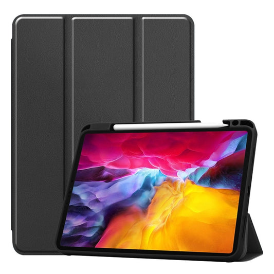 Étui ENKAY 3-en-1 antichoc en TPU avec texture Custer en cuir PU, fente pour stylet et fonction veille/réveil pour iPad Pro 11 2021 / 2020