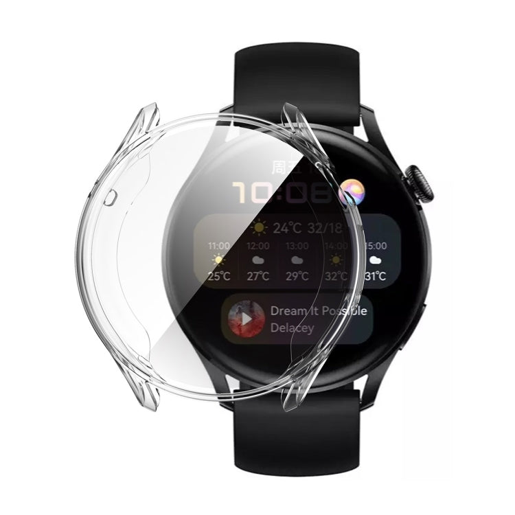 ENKAY Hat-Prince Full Coverage Transparent Soft Case TPU HD Clear Cover, For Huawei Watch 3 46mm, For Huawei Watch 3 Pro 48mm