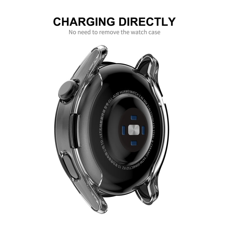 ENKAY Hat-Prince Full Coverage Transparent Soft Case TPU HD Clear Cover, For Huawei Watch 3 46mm, For Huawei Watch 3 Pro 48mm