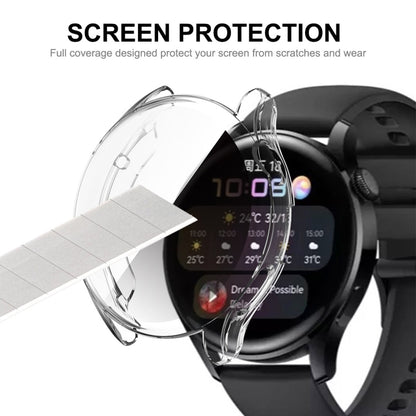ENKAY Hat-Prince Full Coverage Transparent Soft Case TPU HD Clear Cover, For Huawei Watch 3 46mm, For Huawei Watch 3 Pro 48mm