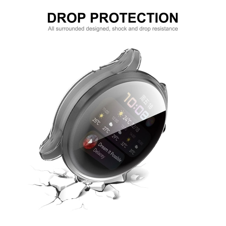 ENKAY Hat-Prince Full Coverage Transparent Soft Case TPU HD Clear Cover, For Huawei Watch 3 46mm, For Huawei Watch 3 Pro 48mm