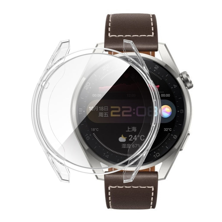 ENKAY Hat-Prince Full Coverage Transparent Soft Case TPU HD Clear Cover, For Huawei Watch 3 46mm, For Huawei Watch 3 Pro 48mm