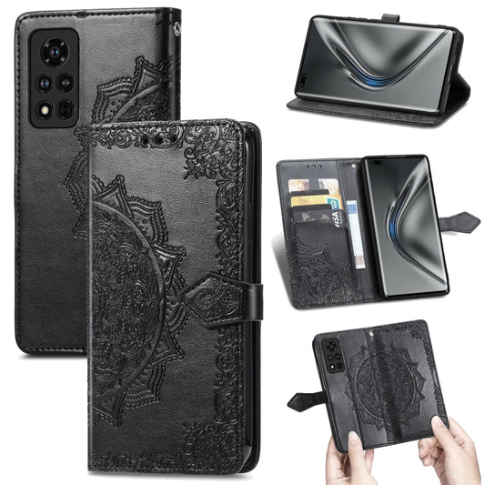 Mandala Flower Embossed Horizontal Flip Leather Case with Bracket / Card Slot / Wallet / Lanyard, For Honor V40 5G, For Honor Play 5T, For Huawei P50, For Nokia 1.4, For Ulefone Note 11 Plus, For Huawei Enjoy 20 5G, For Vivo S9e, For TCL 20 SE