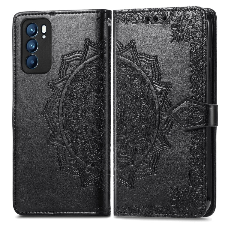 Mandala Flower Embossed Horizontal Flip Leather Case with Holder & Three Card Slots & Wallet & Lanyard, For OPPO Reno6 5G, For OPPO Reno6 Pro+ 5G, For OPPO Reno6 Pro 5G, For OPPO Realme 8 5G, For Blackview A80 Pro, For OnePlus Nord CE 5G               ...