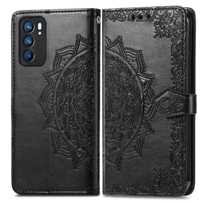 Mandala Flower Embossed Horizontal Flip Leather Case with Holder & Three Card Slots & Wallet & Lanyard, For OPPO Reno6 5G, For OPPO Reno6 Pro+ 5G, For OPPO Reno6 Pro 5G, For OPPO Realme 8 5G, For Blackview A80 Pro, For OnePlus Nord CE 5G               ...
