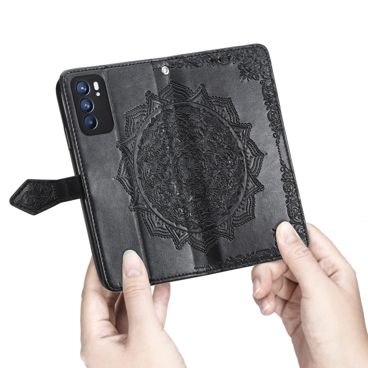 Mandala Flower Embossed Horizontal Flip Leather Case with Holder & Three Card Slots & Wallet & Lanyard, For OPPO Reno6 5G, For OPPO Reno6 Pro+ 5G, For OPPO Reno6 Pro 5G, For OPPO Realme 8 5G, For Blackview A80 Pro, For OnePlus Nord CE 5G               ...