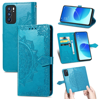 Mandala Flower Embossed Horizontal Flip Leather Case with Holder & Three Card Slots & Wallet & Lanyard, For OPPO Reno6 5G, For OPPO Reno6 Pro+ 5G, For OPPO Reno6 Pro 5G, For OPPO Realme 8 5G, For Blackview A80 Pro, For OnePlus Nord CE 5G               ...