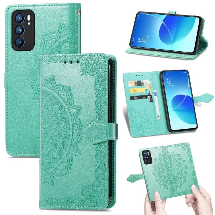 Mandala Flower Embossed Horizontal Flip Leather Case with Holder & Three Card Slots & Wallet & Lanyard, For OPPO Reno6 5G, For OPPO Reno6 Pro+ 5G, For OPPO Reno6 Pro 5G, For OPPO Realme 8 5G, For Blackview A80 Pro, For OnePlus Nord CE 5G               ...