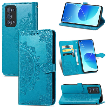 Mandala Flower Embossed Horizontal Flip Leather Case with Holder & Three Card Slots & Wallet & Lanyard, For OPPO Reno6 5G, For OPPO Reno6 Pro+ 5G, For OPPO Reno6 Pro 5G, For OPPO Realme 8 5G, For Blackview A80 Pro, For OnePlus Nord CE 5G               ...