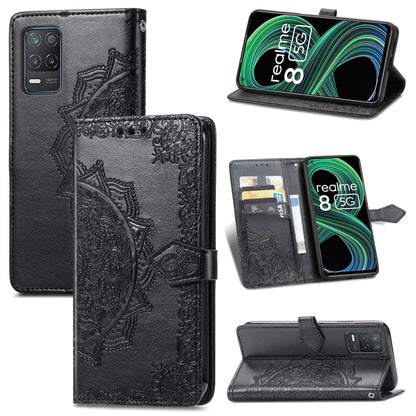 Mandala Flower Embossed Horizontal Flip Leather Case with Holder & Three Card Slots & Wallet & Lanyard, For OPPO Reno6 5G, For OPPO Reno6 Pro+ 5G, For OPPO Reno6 Pro 5G, For OPPO Realme 8 5G, For Blackview A80 Pro, For OnePlus Nord CE 5G               ...