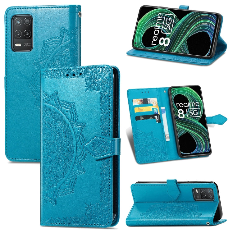 Mandala Flower Embossed Horizontal Flip Leather Case with Holder & Three Card Slots & Wallet & Lanyard, For OPPO Reno6 5G, For OPPO Reno6 Pro+ 5G, For OPPO Reno6 Pro 5G, For OPPO Realme 8 5G, For Blackview A80 Pro, For OnePlus Nord CE 5G               ...