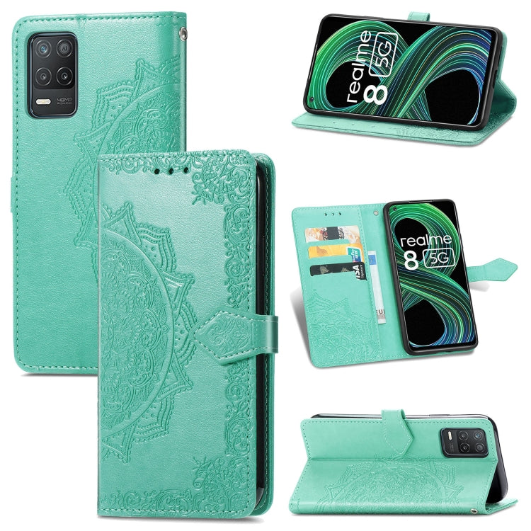 Mandala Flower Embossed Horizontal Flip Leather Case with Holder & Three Card Slots & Wallet & Lanyard, For OPPO Reno6 5G, For OPPO Reno6 Pro+ 5G, For OPPO Reno6 Pro 5G, For OPPO Realme 8 5G, For Blackview A80 Pro, For OnePlus Nord CE 5G               ...