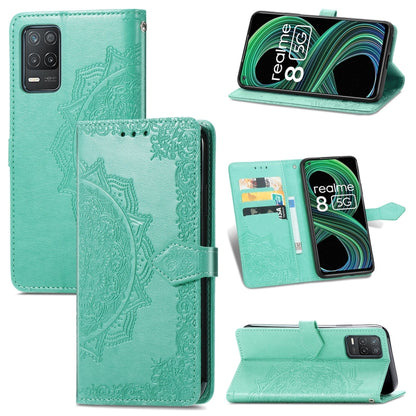 Mandala Flower Embossed Horizontal Flip Leather Case with Holder & Three Card Slots & Wallet & Lanyard, For OPPO Reno6 5G, For OPPO Reno6 Pro+ 5G, For OPPO Reno6 Pro 5G, For OPPO Realme 8 5G, For Blackview A80 Pro, For OnePlus Nord CE 5G               ...
