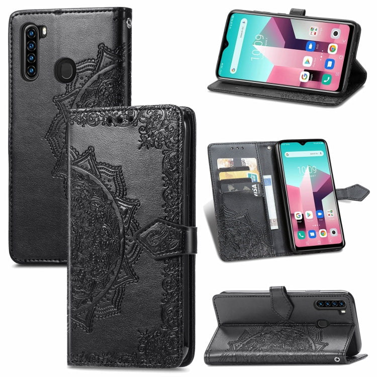 Mandala Flower Embossed Horizontal Flip Leather Case with Holder & Three Card Slots & Wallet & Lanyard, For OPPO Reno6 5G, For OPPO Reno6 Pro+ 5G, For OPPO Reno6 Pro 5G, For OPPO Realme 8 5G, For Blackview A80 Pro, For OnePlus Nord CE 5G               ...