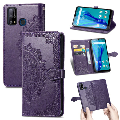 Mandala Flower Embossed Horizontal Flip Leather Case with Holder & Three Card Slots & Wallet & Lanyard, For OPPO Reno6 5G, For OPPO Reno6 Pro+ 5G, For OPPO Reno6 Pro 5G, For OPPO Realme 8 5G, For Blackview A80 Pro, For OnePlus Nord CE 5G               ...