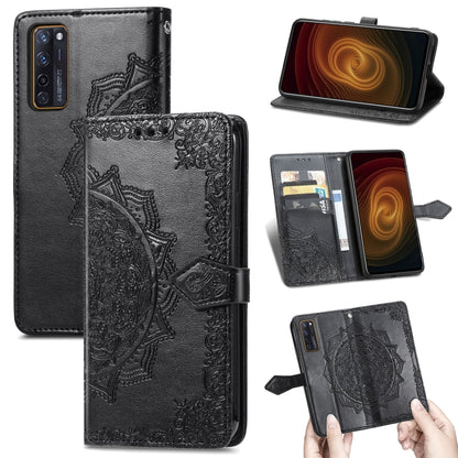 Mandala Flower Embossed Horizontal Flip Leather Case with Holder & Three Card Slots & Wallet & Lanyard, For OPPO Reno6 5G, For OPPO Reno6 Pro+ 5G, For OPPO Reno6 Pro 5G, For OPPO Realme 8 5G, For Blackview A80 Pro, For OnePlus Nord CE 5G               ...
