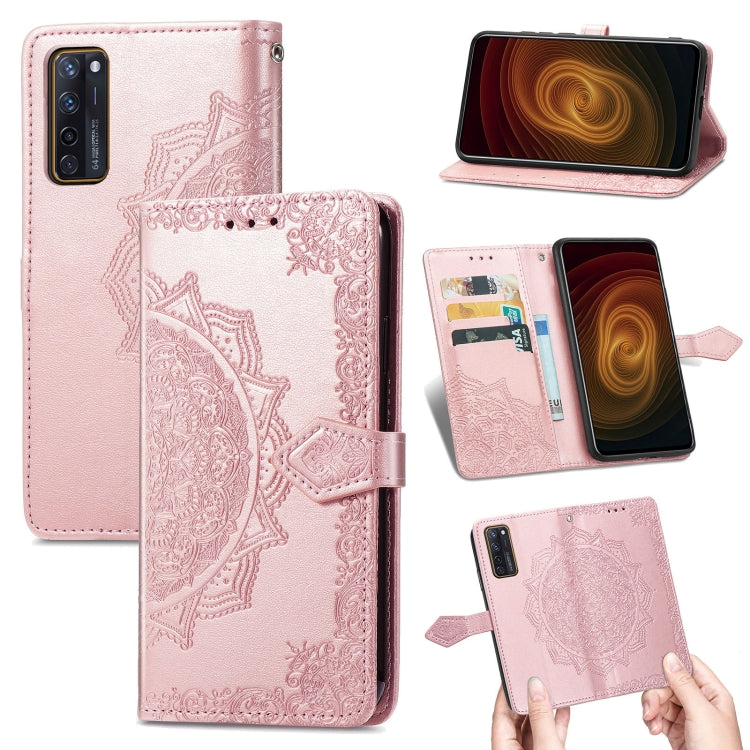 Mandala Flower Embossed Horizontal Flip Leather Case with Holder & Three Card Slots & Wallet & Lanyard, For OPPO Reno6 5G, For OPPO Reno6 Pro+ 5G, For OPPO Reno6 Pro 5G, For OPPO Realme 8 5G, For Blackview A80 Pro, For OnePlus Nord CE 5G               ...