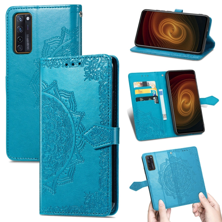 Mandala Flower Embossed Horizontal Flip Leather Case with Holder & Three Card Slots & Wallet & Lanyard, For OPPO Reno6 5G, For OPPO Reno6 Pro+ 5G, For OPPO Reno6 Pro 5G, For OPPO Realme 8 5G, For Blackview A80 Pro, For OnePlus Nord CE 5G               ...