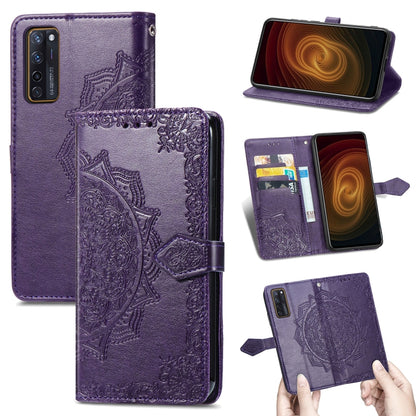 Mandala Flower Embossed Horizontal Flip Leather Case with Holder & Three Card Slots & Wallet & Lanyard, For OPPO Reno6 5G, For OPPO Reno6 Pro+ 5G, For OPPO Reno6 Pro 5G, For OPPO Realme 8 5G, For Blackview A80 Pro, For OnePlus Nord CE 5G               ...
