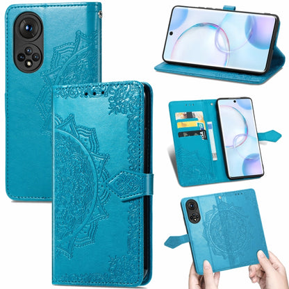 Mandala Flower Embossed Horizontal Flip Leather Case with Holder & Three Card Slots & Wallet & Lanyard, For OPPO Reno6 5G, For OPPO Reno6 Pro+ 5G, For OPPO Reno6 Pro 5G, For OPPO Realme 8 5G, For Blackview A80 Pro, For OnePlus Nord CE 5G               ...