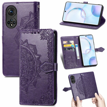 Mandala Flower Embossed Horizontal Flip Leather Case with Holder & Three Card Slots & Wallet & Lanyard, For OPPO Reno6 5G, For OPPO Reno6 Pro+ 5G, For OPPO Reno6 Pro 5G, For OPPO Realme 8 5G, For Blackview A80 Pro, For OnePlus Nord CE 5G               ...