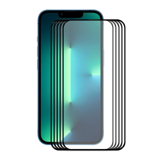 5 films de protection d'écran ENKAY Hat-Prince en verre trempé 0,26 mm, 9H, 2,5D, à colle intégrale et pleine couverture, pour iPhone 13 mini (5 pièces), pour iPhone 13 / 13 Pro (5 pièces), pour iPhone 13 Pro Max (5 pièces)
