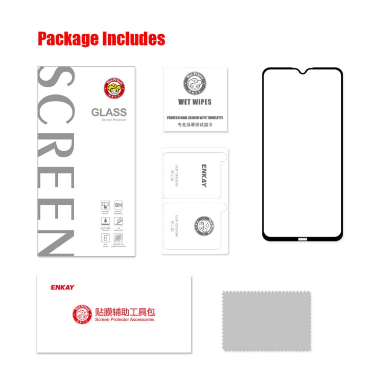2 PCS ENKAY Hat-Prince Full Glue 0.26mm 9H 2.5D Tempered Glass Screen Protector Full Coverage Film, For Xiaomi Redmi Note 8 2021, For Samsung Galaxy A22 4G(2 PCS), For Honor 50 SE (2 PCS), For Samsung Galaxy A22 5G(2 PCS), For Samsung Galaxy F22(2 PCS)...